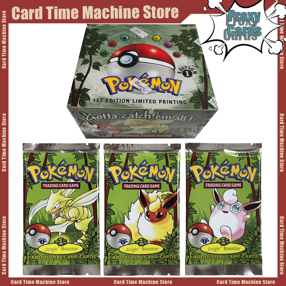 Board Game Design - Pokémon Cards 1st Edition Jungle Booster
