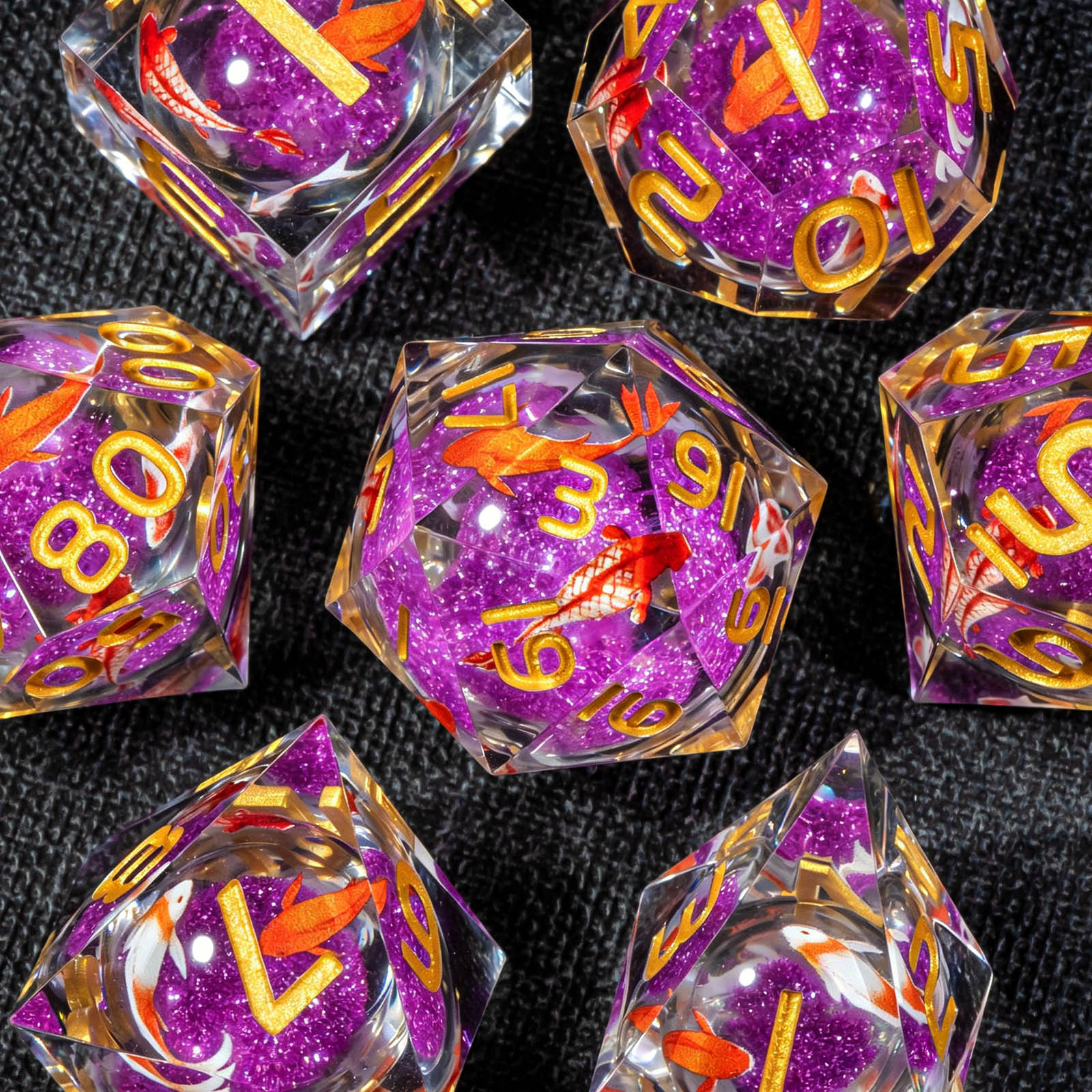 Board Game Pandemic - DND Dice Set D&D, Liquid Core