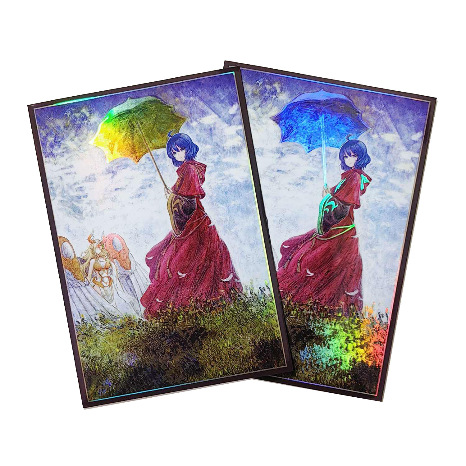 Board Game Illustrator - 63x90mm 50PCS Holographic Card Sleeves YUGIOH