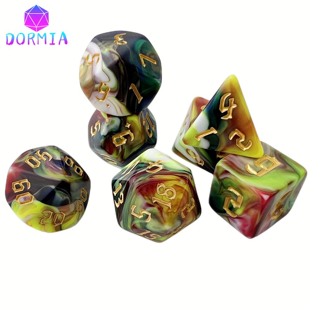 Board Game Font - DND cube Blending colours dice high
