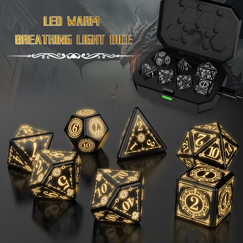 Board Game Pandemic - Rechargeable LED Electronic Dice Set With