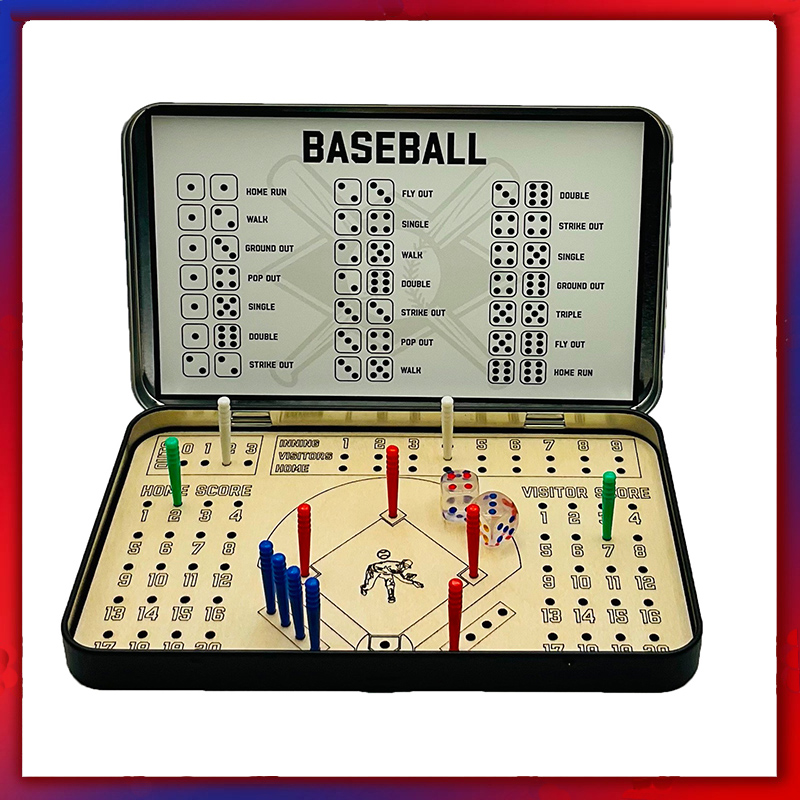 Board Game Zombicide - Travel Board Games Portable Wooden Baseball
