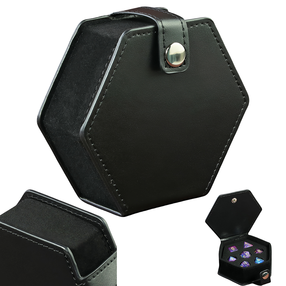 Board Game Pandemic - Black Leather Box DND Dice Case