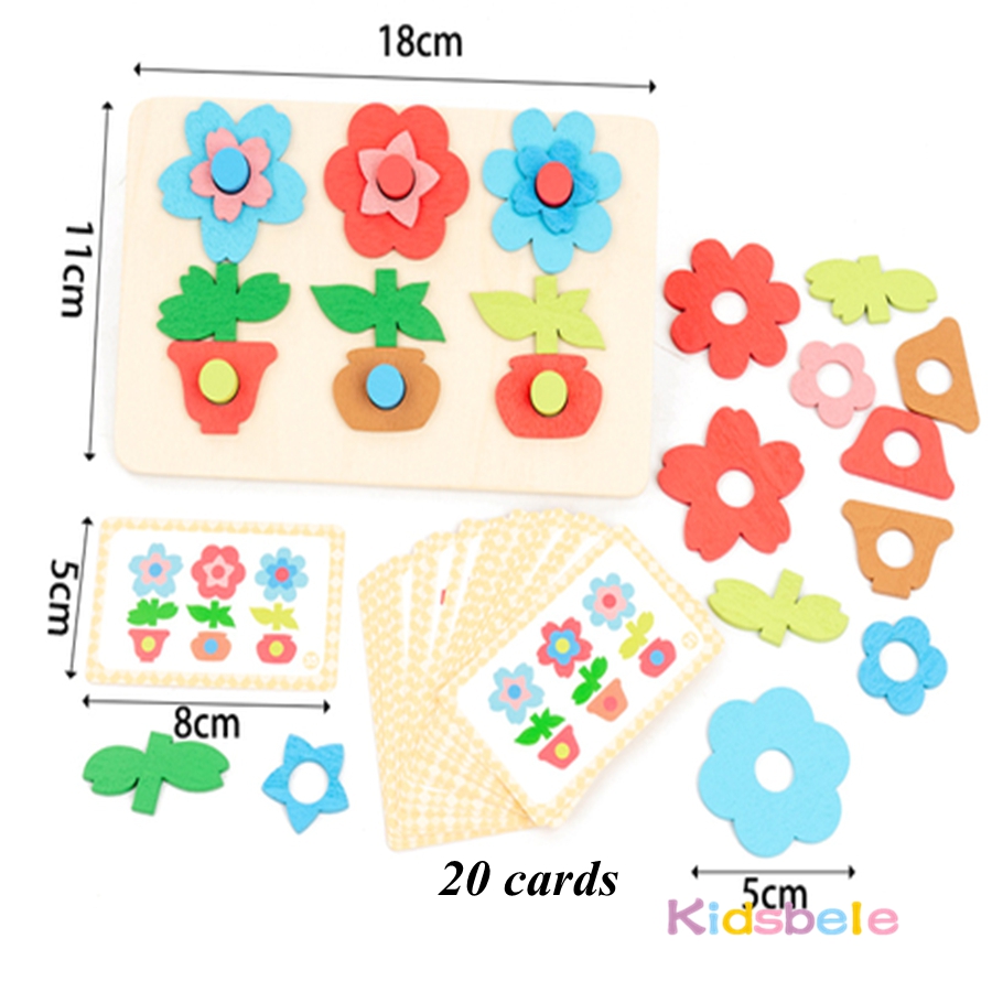Montessori DIY Wooden Flower P - đánh giá và giá Board Game Design