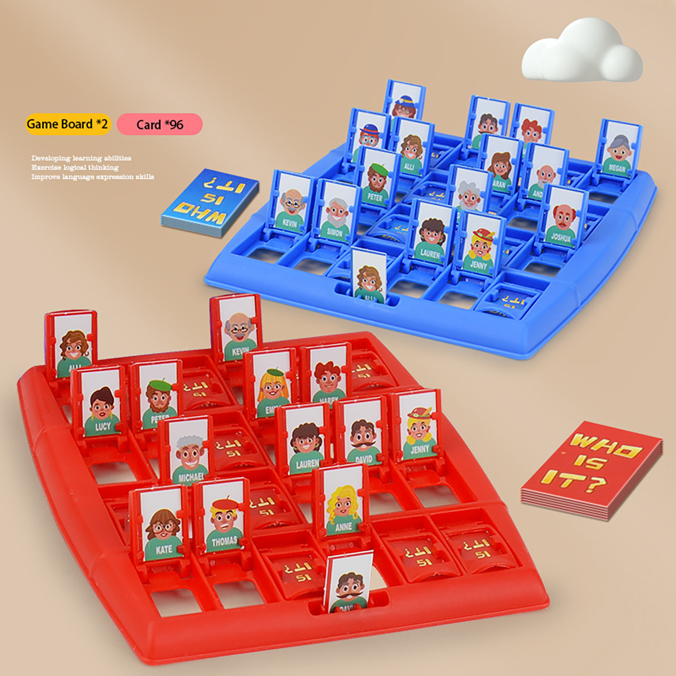 Family Guessing Board Game Who - đánh giá và giá Board Game Who Is It