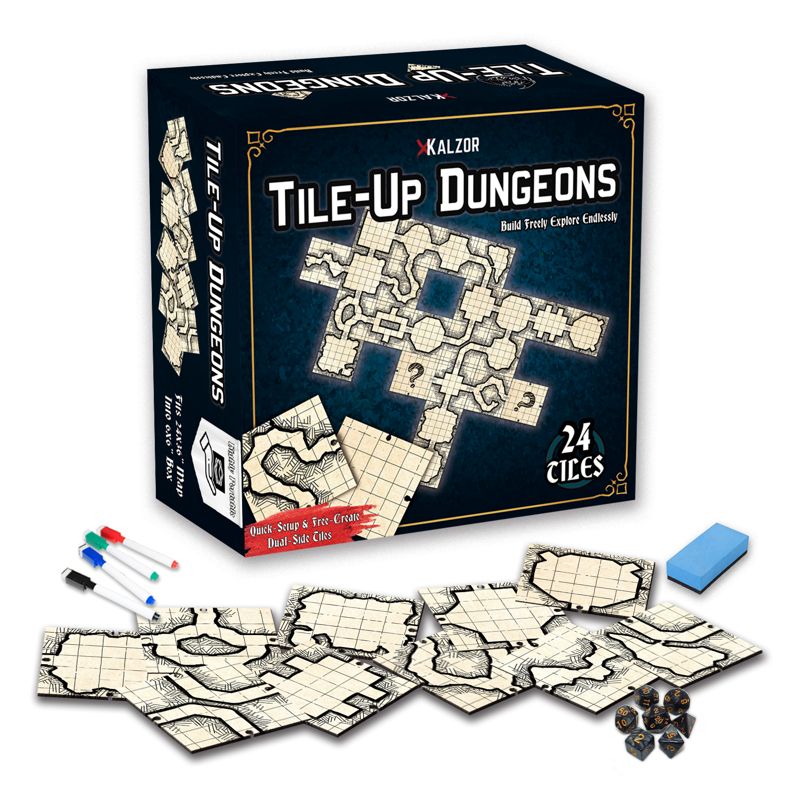 Tile Up Dungeons | Unique Desi - đánh giá và giá Board Game Design