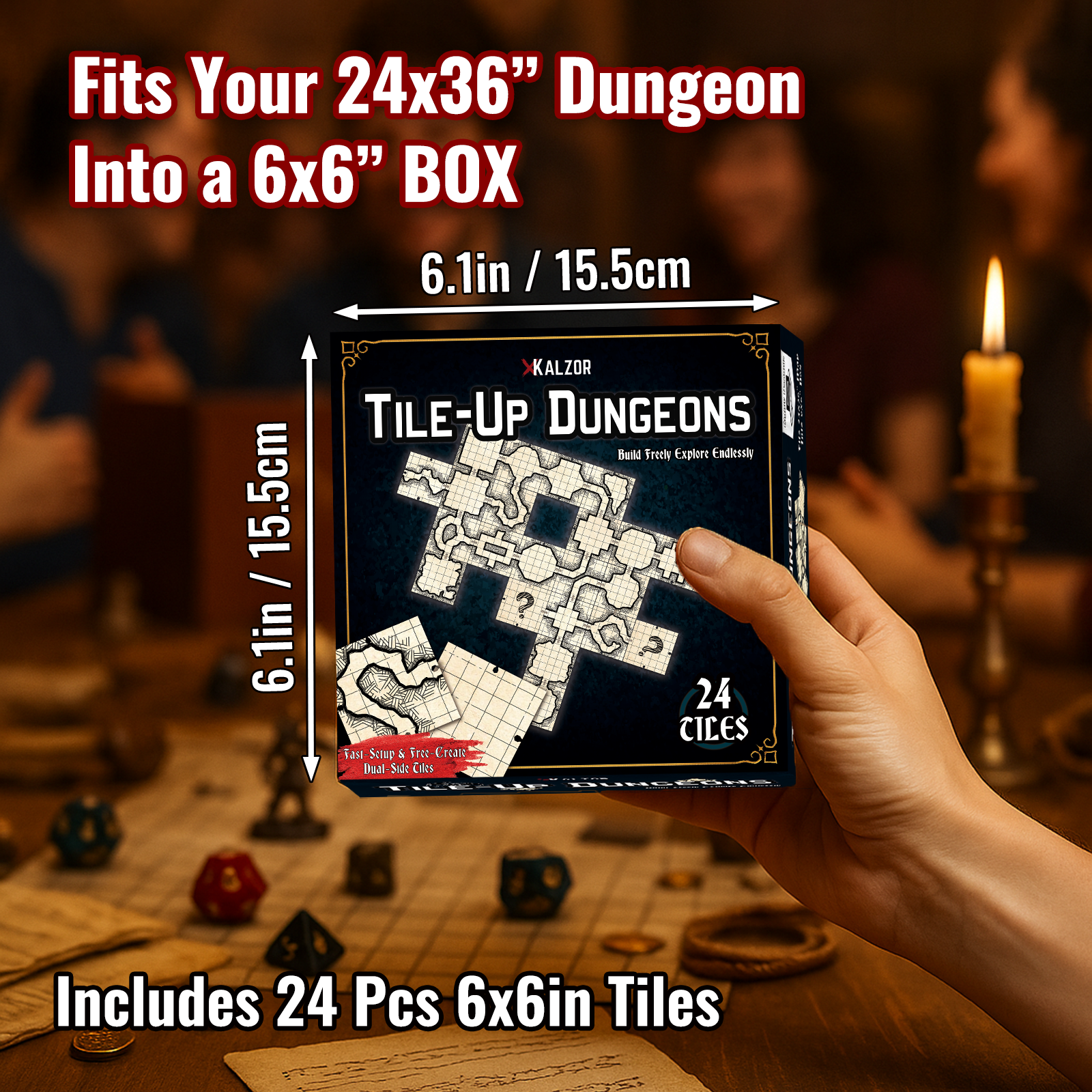 Tile Up Dungeons | Unique Desi - đánh giá và giá Board Game Design