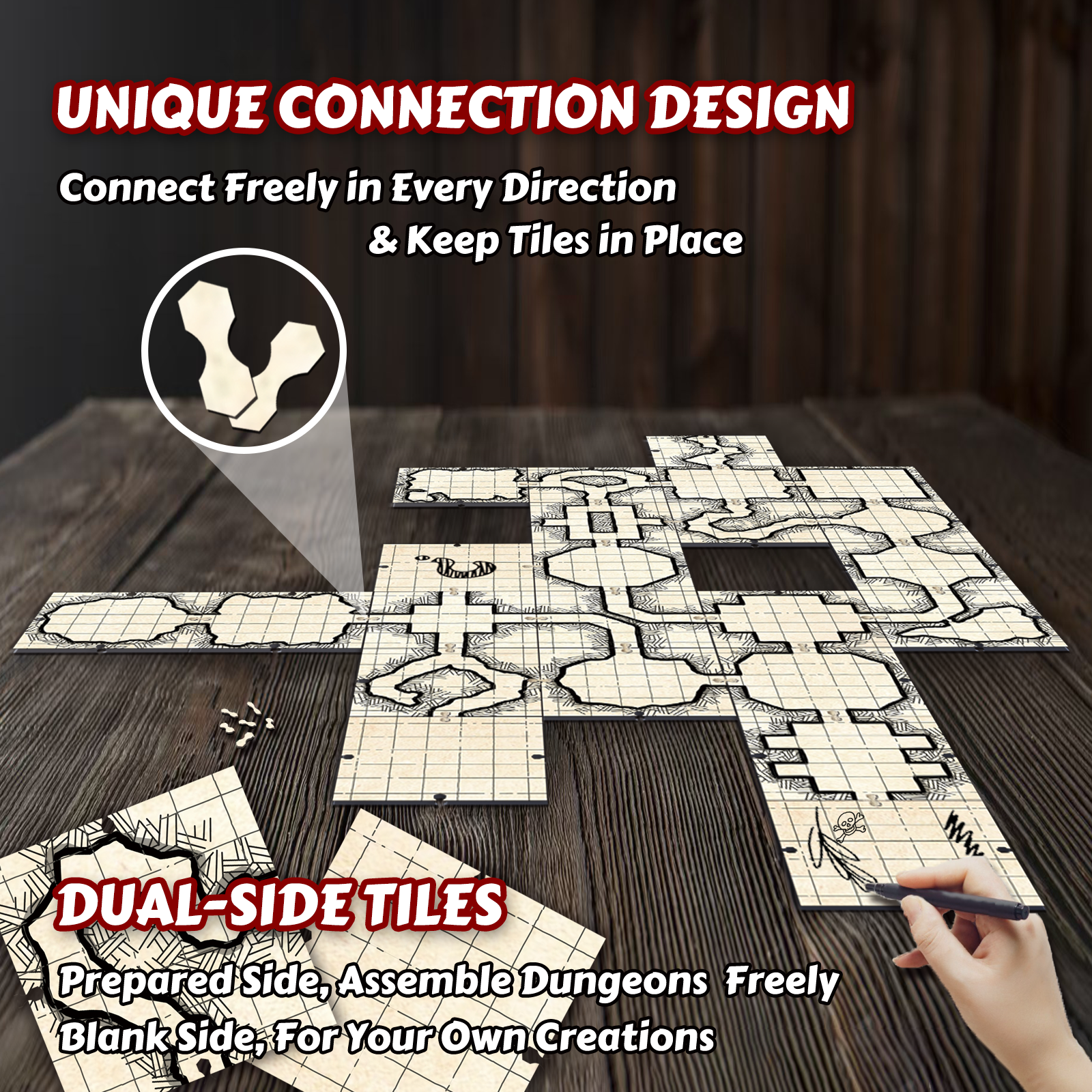 Tile Up Dungeons | Unique Desi - đánh giá và giá Board Game Design