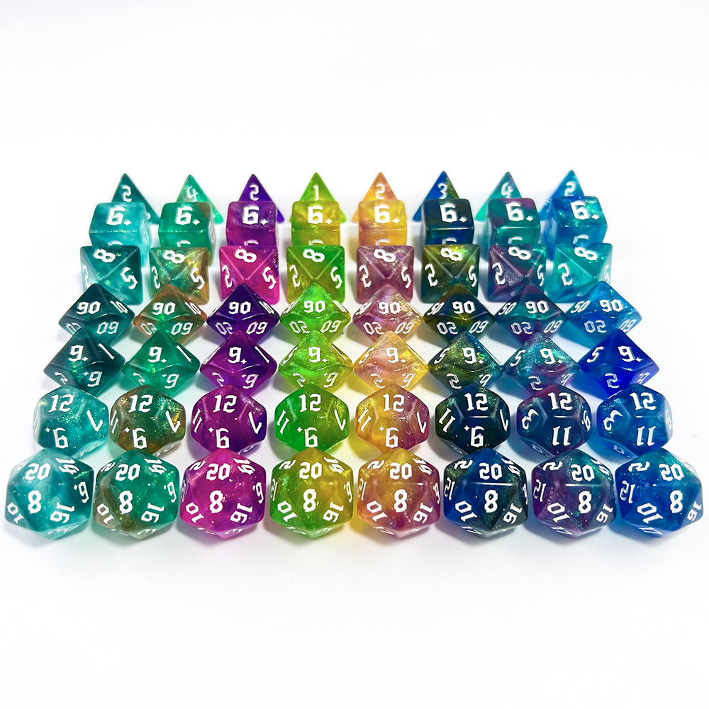 7 Pcs of New Double Colors Dic - đánh giá và giá Board Game Font
