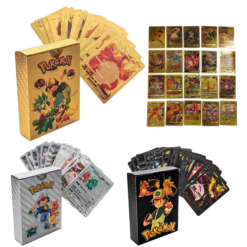 55PCS Pokemon Cards Vmax GX Go - đánh giá và giá Game Storage Box