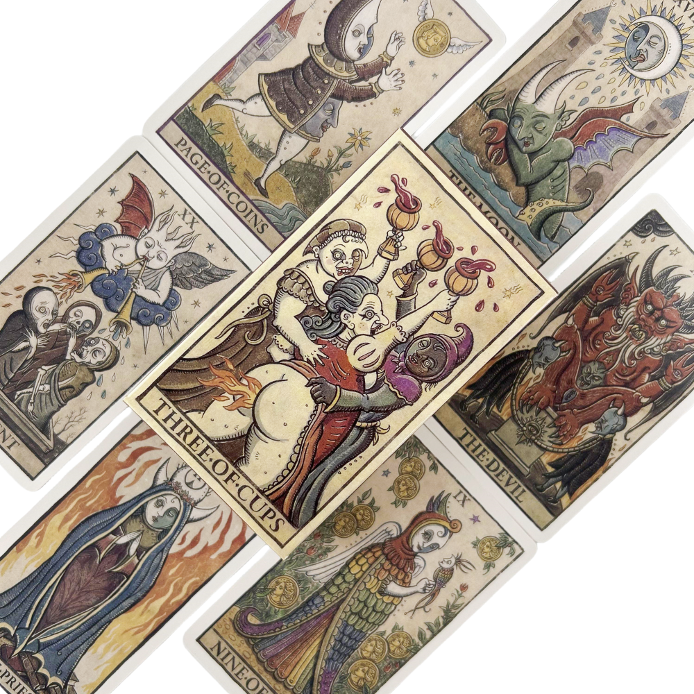 Moon Tarot Della Luna Deck Car - đánh giá và giá Board Game Illustrator