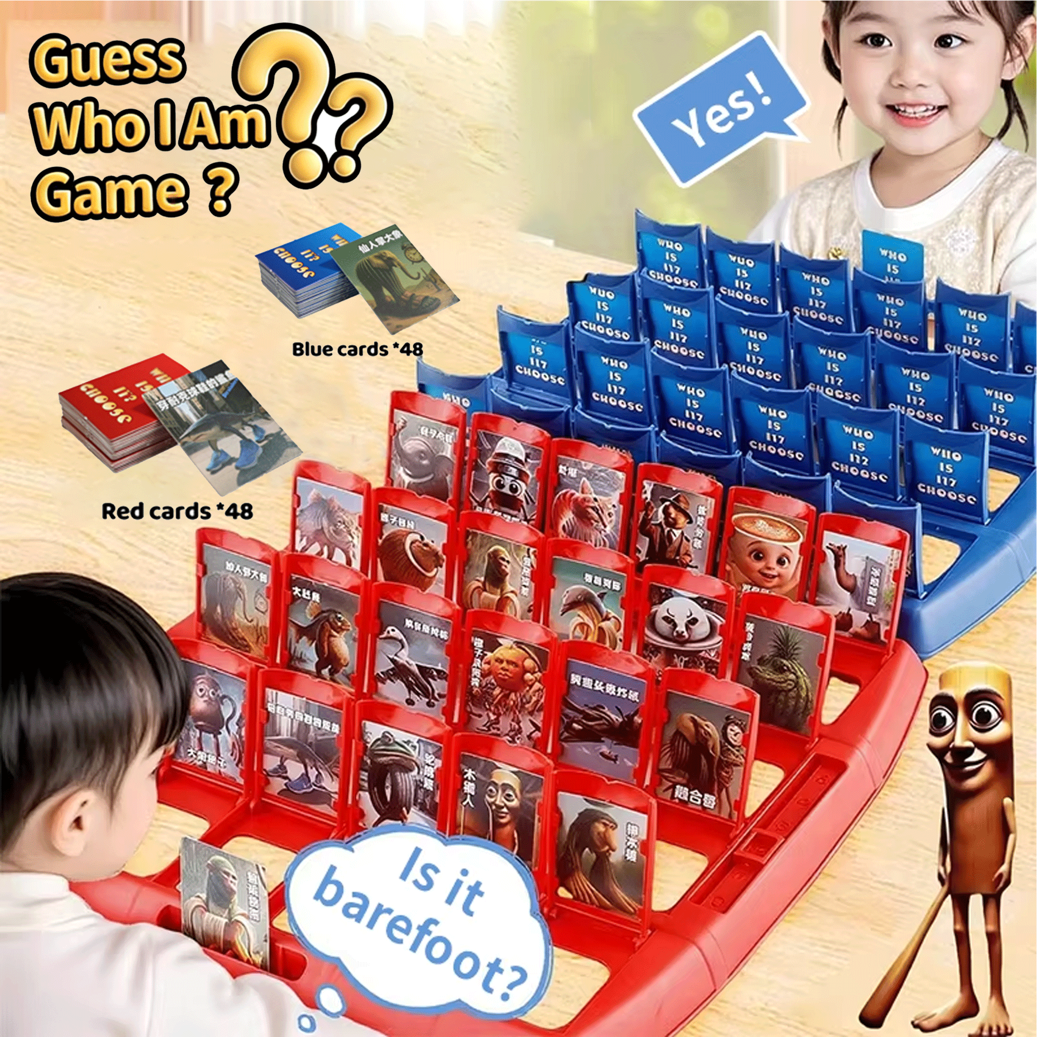 Guess Who I Am Italian Brainro - đánh giá và giá Board Game Guess Who