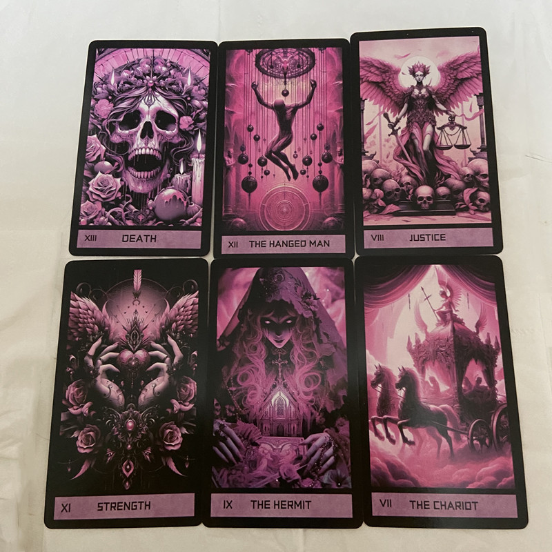 Pink Gothic Tarot Deck 78 card - đánh giá và giá Board Game Pdf