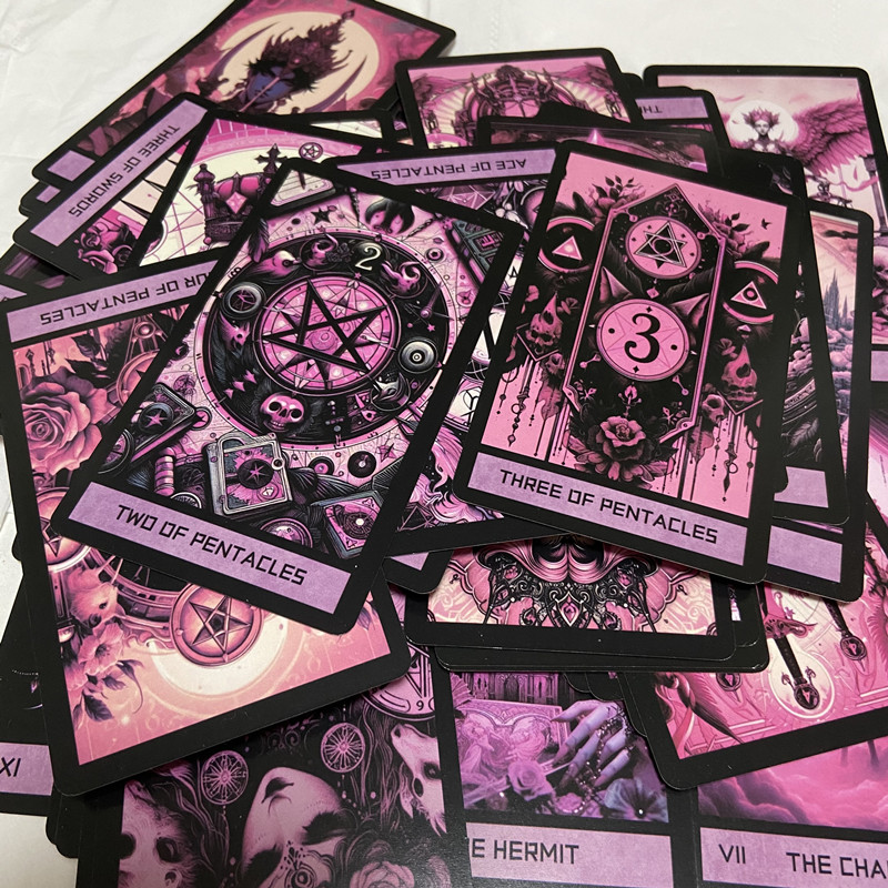 Pink Gothic Tarot Deck 78 card - đánh giá và giá Board Game Pdf