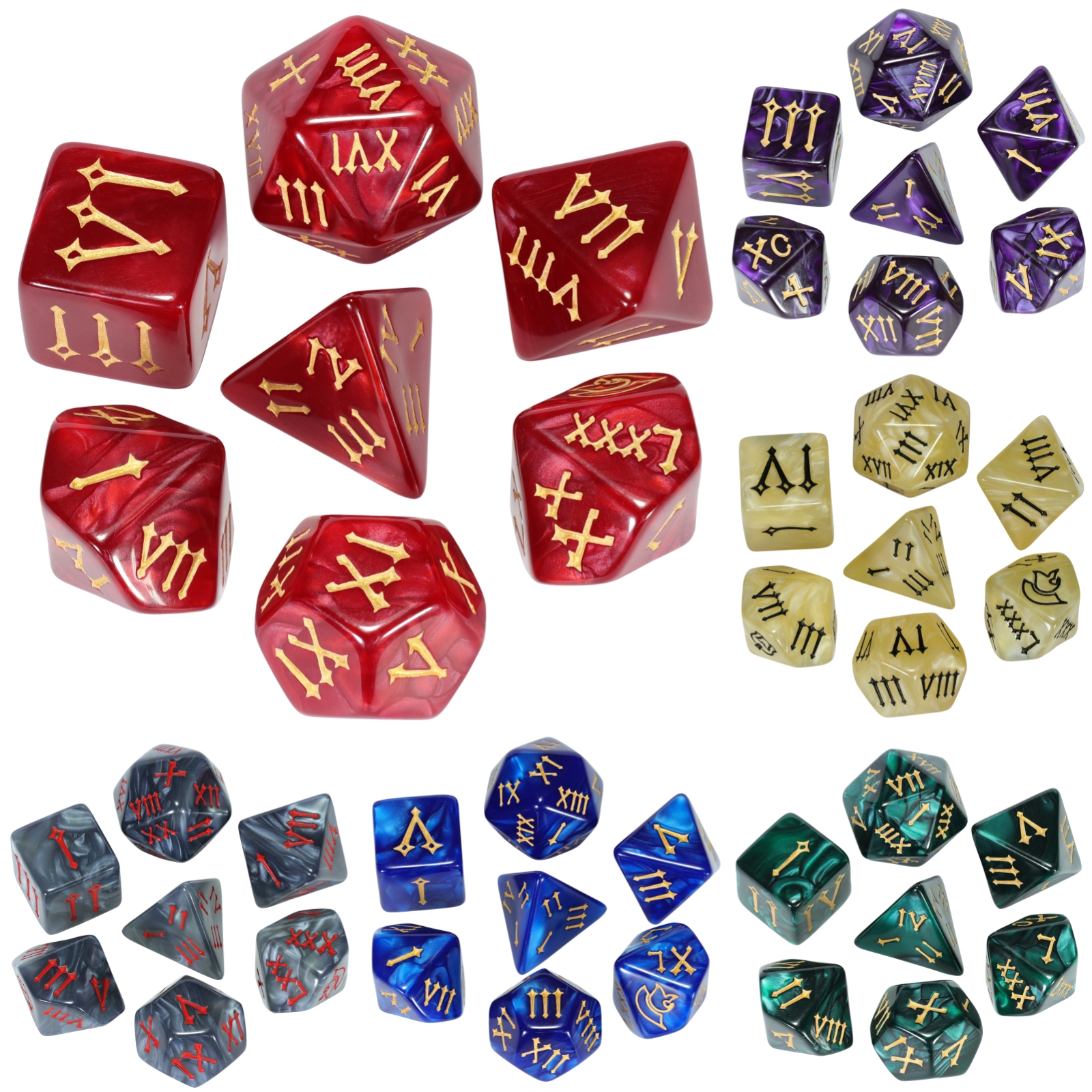 Roman Font Dice Polyhedral Dic - đánh giá và giá Board Game Font