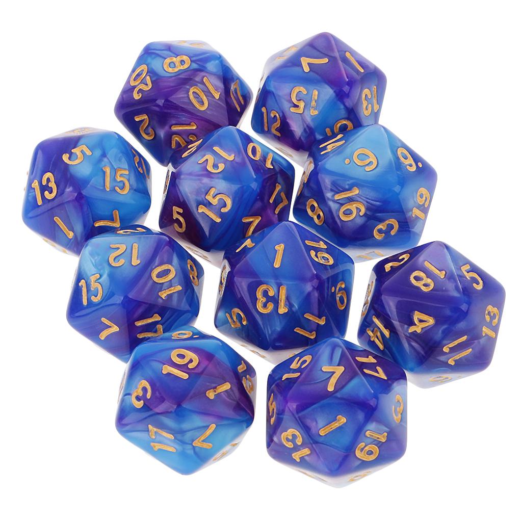 10pcs Polyhedral 20 Sided Dice - đánh giá và giá Board Game Pandemic