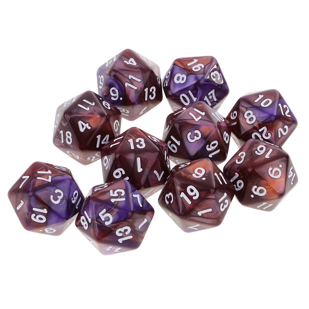 10pcs Polyhedral 20 Sided Dice - đánh giá và giá Board Game Pandemic