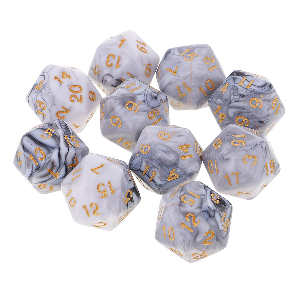 10pcs Polyhedral 20 Sided Dice - đánh giá và giá Board Game Pandemic