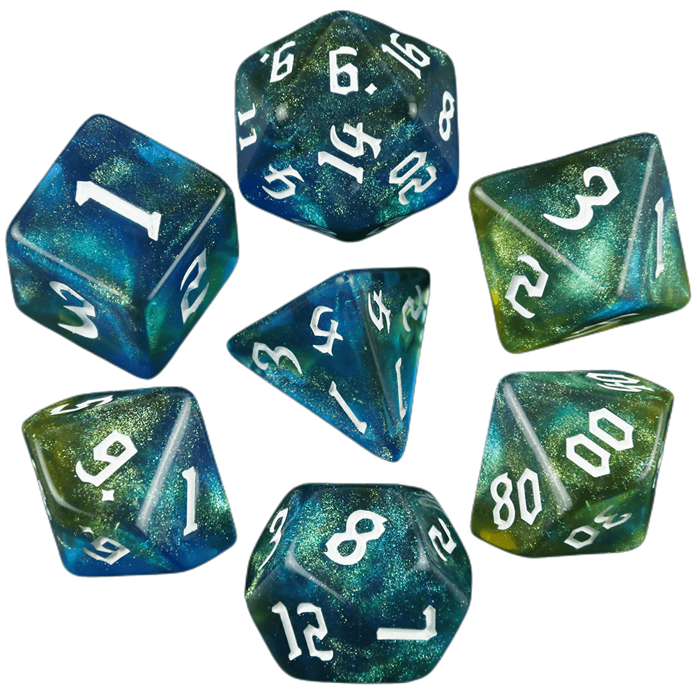 7 Pcs of New Double Colors Dic - đánh giá và giá Board Game Font