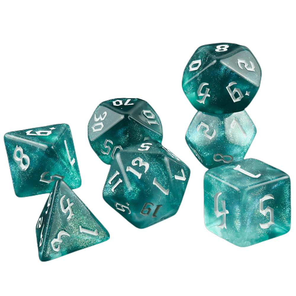 7 Pcs of New Double Colors Dic - đánh giá và giá Board Game Font