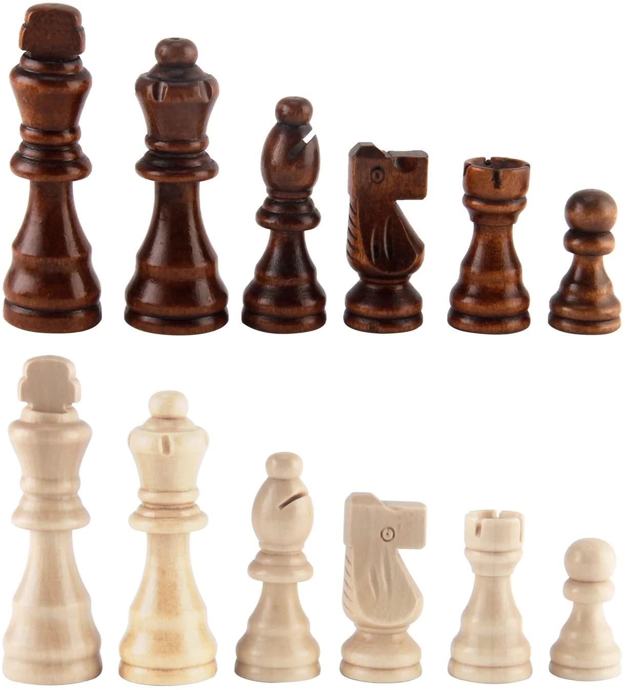 32 Pieses Wooden Chess Standar - đánh giá và giá Board Game Queen