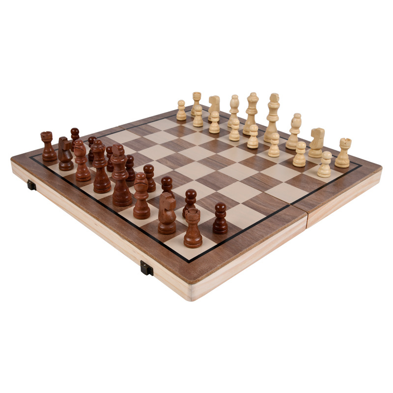 Wooden 2-in-1 Magnetic Chess S - đánh giá và giá Board Game Queen