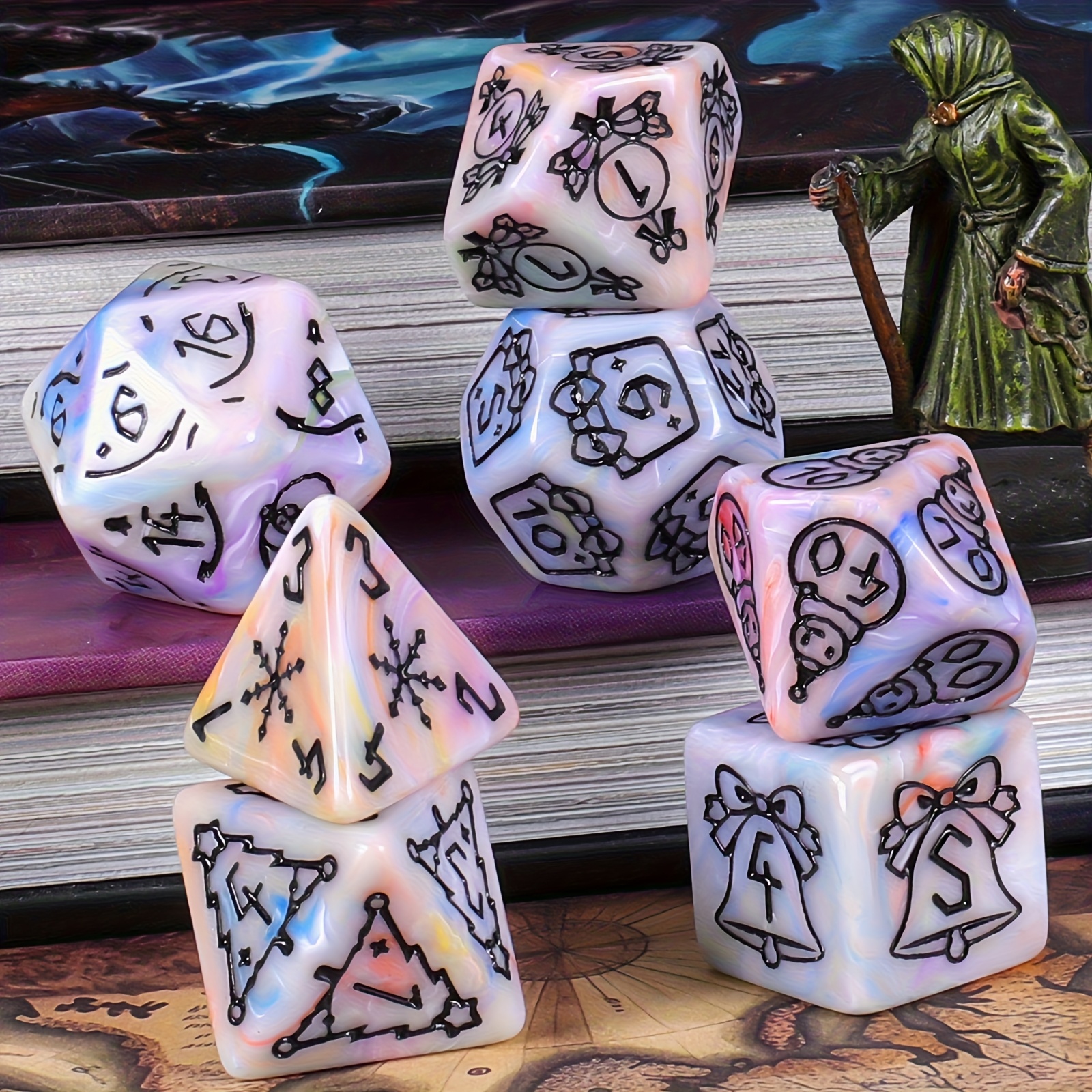 DND Dice Set -7pc Christmas Po - đánh giá và giá Board Game Pandemic