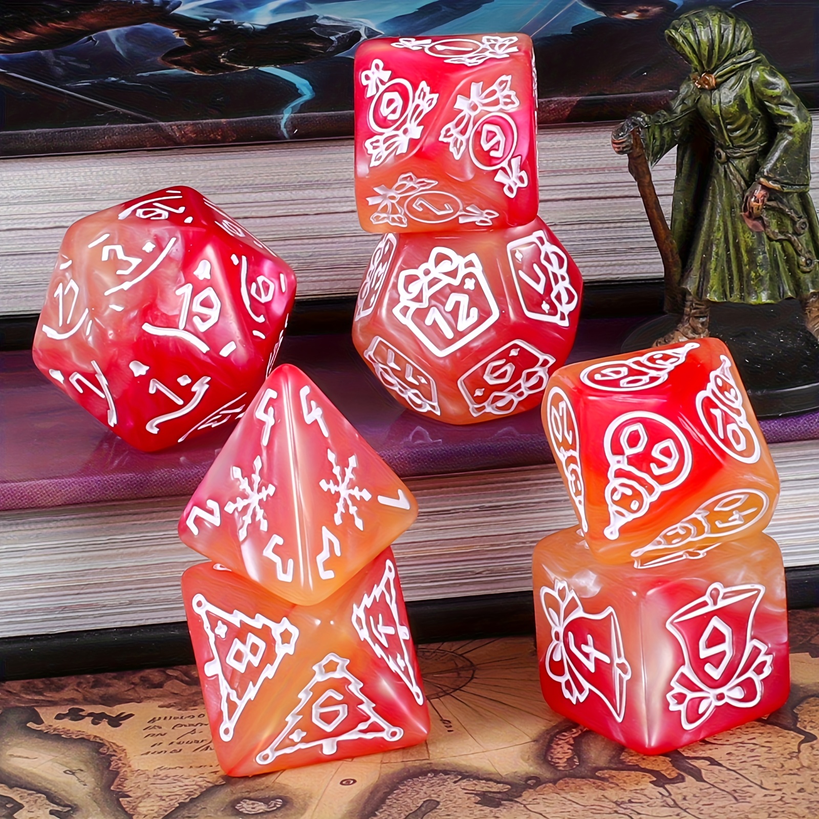 DND Dice Set -7pc Christmas Po - đánh giá và giá Board Game Pandemic